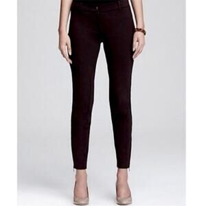 Eileen Fisher Black Ankle Zip Ponte Knit Riding Pants 1X F1JH-3